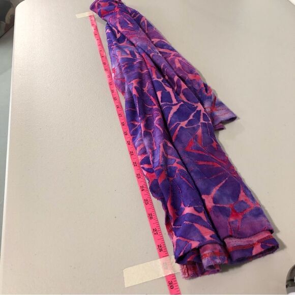 Catherines Shirt Womens 1X Artsy Abstract Textured Tie Dye Purple Pink - Picture 6 of 9